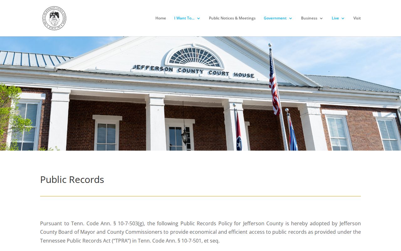 Jefferson County active warrant records: public-records request route