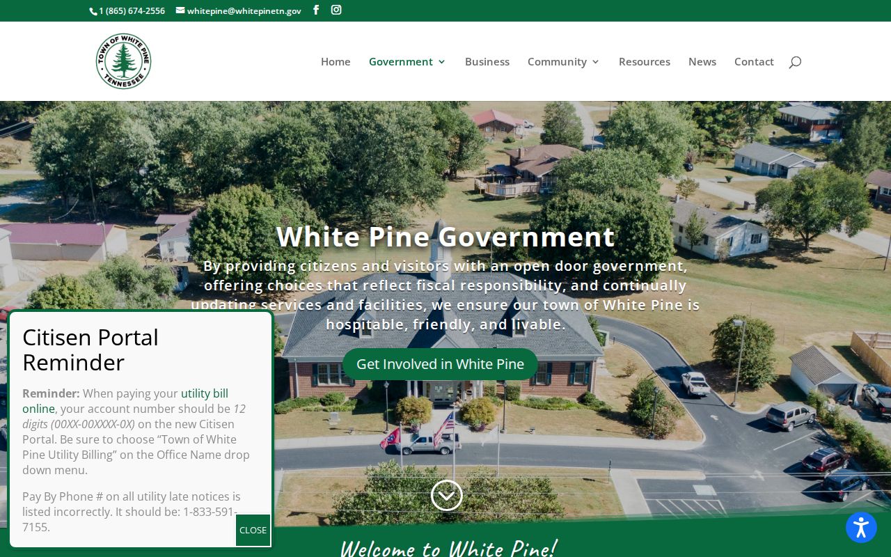 Jefferson County warrant records: White Pine town government and municipal office