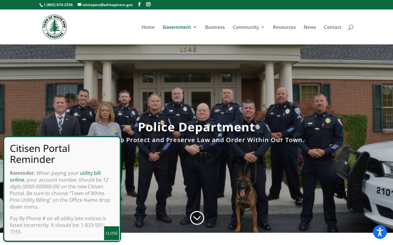 Jefferson County warrant records: White Pine Police Department and court role